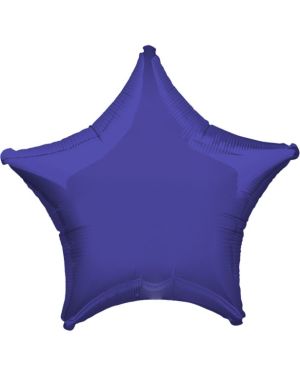 Purple Star Balloon - 19&quot; Foil - unpackaged