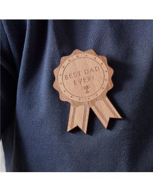 Best Dad Ever Wooden Rosette