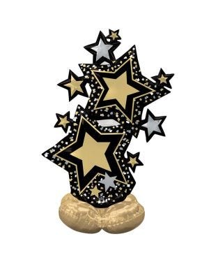 Metallic Star Cluster Air Fill Foil AirLoonz Balloon - 59&quot;