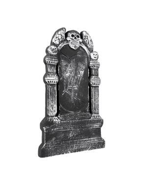 Flying Skull &#039;RIP&#039; Tombstone - 50cm