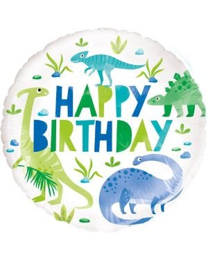 Dino-Roar &#039;Happy Birthday&#039; Foil Balloon - 18&quot;