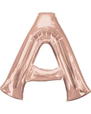 Rose Gold Letter A Balloon - 34&quot; Foil