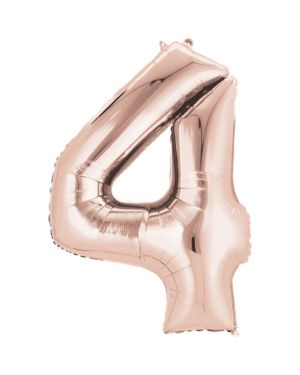 Rose Gold Foil Number Balloons - 34&quot;