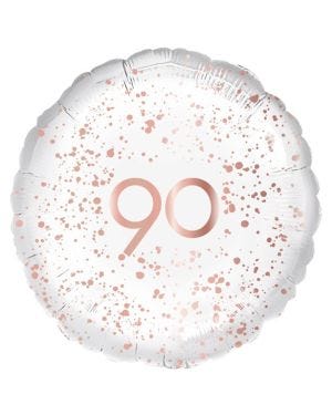 90th Rose Gold Foil Balloon - 18&quot;