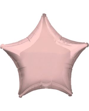 Metallic Pearl Pastel Pink Star Balloon - 19&#039;&#039; Foil - unpackaged