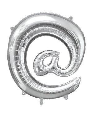 Silver At Shaped Balloon - 34&quot; Foil