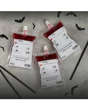 Blood Bag Drinking Pouch (5pk)
