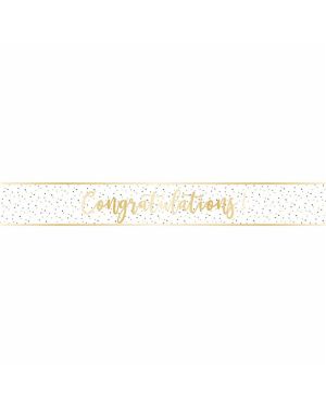 Congratulations Gold Foil Banner