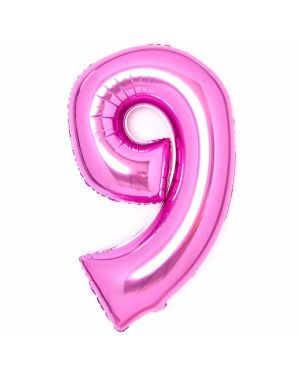 Pink Foil Number Balloons - 34&quot;