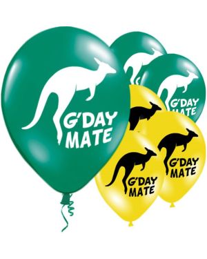Australian G&#039;Day Mate Balloon - 11&#039;&#039; Latex (10pk)