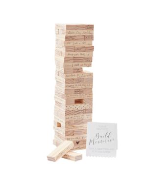 Beautiful Botanics Wooden Build a Memory Guest Book