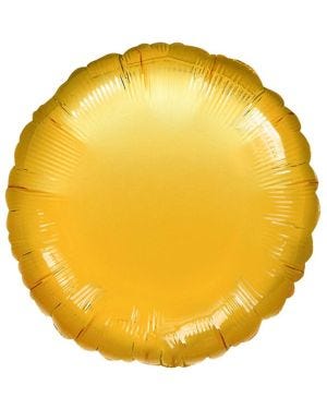 Gold Round Balloon - 18&#039;&#039; Foil - unpackaged