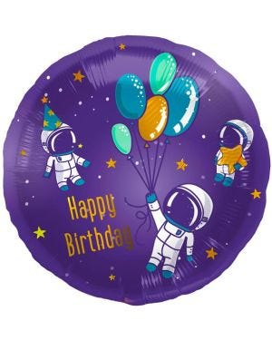 Space Birthday Foil Balloon - 18&quot;