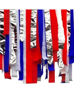 Red, White &amp; Blue Crepe Streamer Kit - 6x10m (6pk)