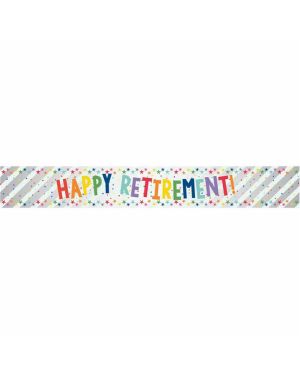Happy Retirement Foil Banner