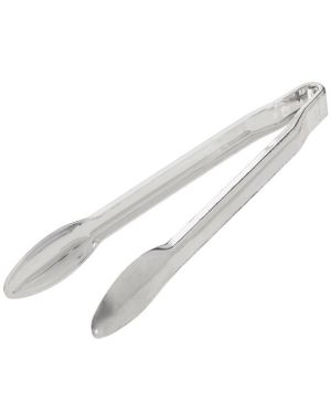 Silver Mini Plastic Serving Tongs (3pk)