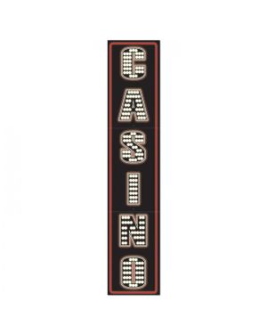 Giant Casino Cardboard Sign - 180cm x 30cm