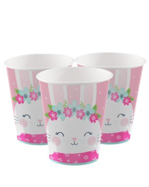 Birthday Bunny Paper Cups - 255ml (8pk)