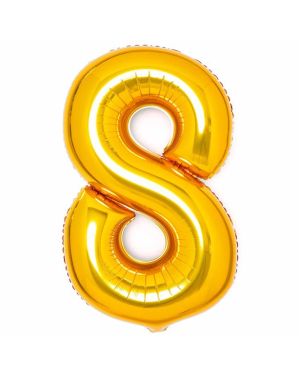 Gold Foil Number Balloons - 34&quot;