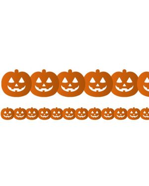 Pumpkin Tissue Paper Garland - 3m