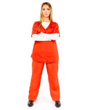 Orange Inmate Costume - Adult Costume