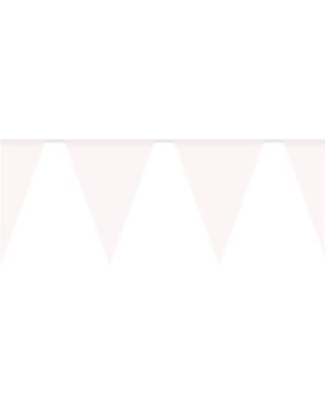 White Plastic Bunting - 10m