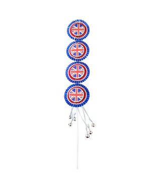 Union Jack Noisemaker Wand