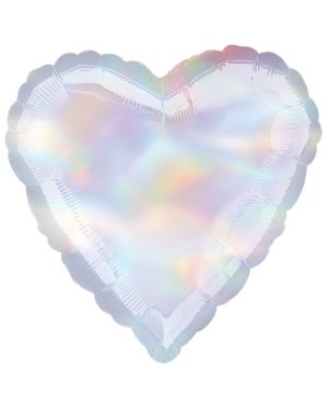 Iridescent Heart Balloon - 18&quot; Foil