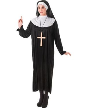 Nun Plus Costume - Adult Costume