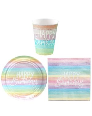 Pastel Rainbow - Value Party Pack for 8