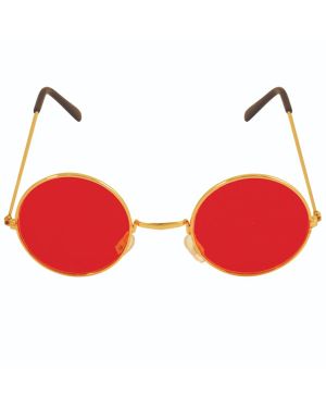 Round Red Glasses