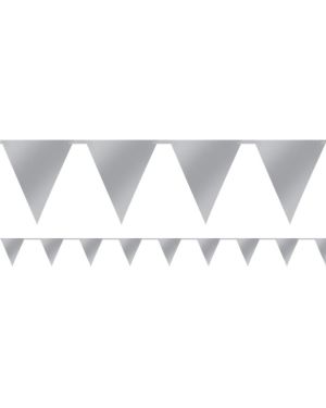 Silver Paper Bunting - 4.5m