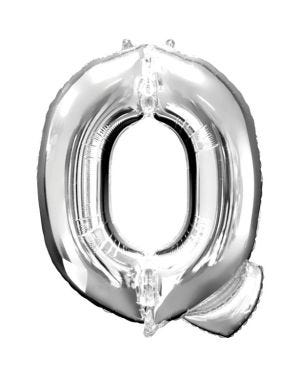 Silver Letter Q Balloon - 34&quot; Foil