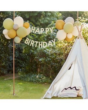 Let&#039;s Go Wild Happy Birthday Bunting &amp; Balloon Kit