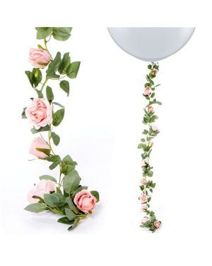 Pink Rose Garland - 1.75m