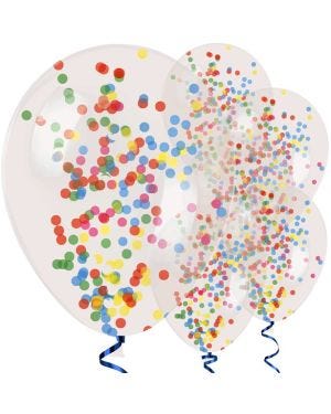 Assorted Confetti Balloon Balloons - 11&quot; Latex (6pk)