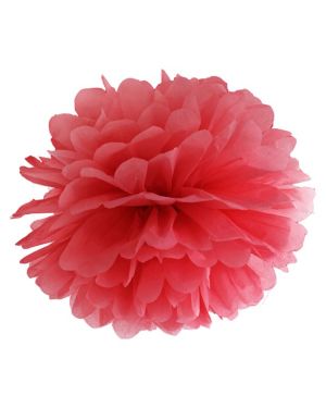 Red Pom Pom Decoration - 25cm