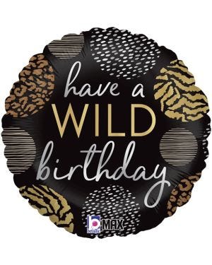 Wild Birthday Foil Balloon - 18&quot;