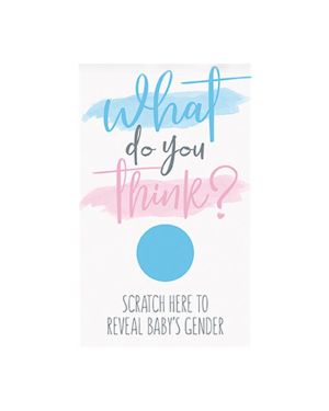 What Do You Think Gender Reveal Scratch Card - Boy (10pk)