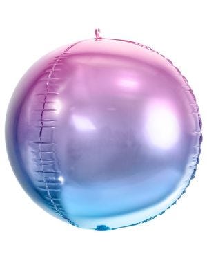 Violet &amp; Blue Ombre Foil Balloon Ball - 14&quot;