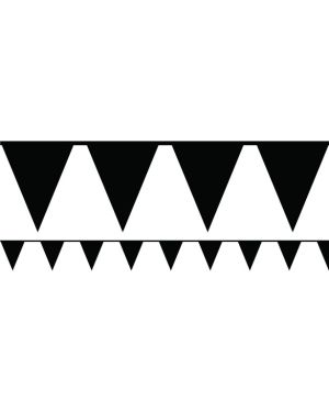 Black Paper Bunting - 4.5m