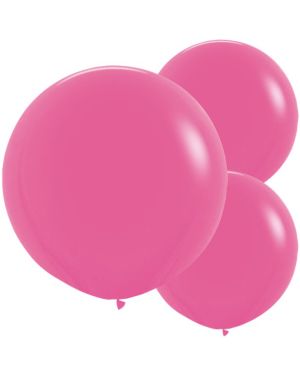 Fuchsia Pink Balloons - 24&quot; Latex (3pk)