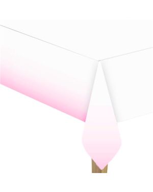 1st Birthday Pink Paper Tablecover - 1.2m x 1.8m