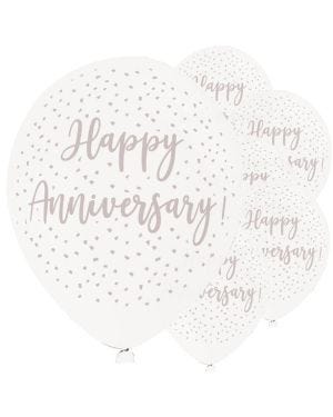 Happy Anniversary Latex Balloons - 11&quot; (6pk)