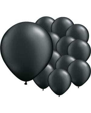 Onyx Black Balloons - 5&quot; Pearl Latex (100pk)