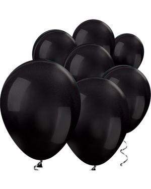 Black Metallic Mini Balloons - 5&quot; Latex Balloons (100pk)