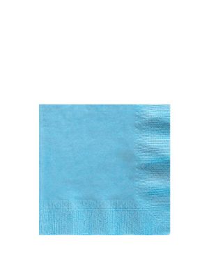Baby Blue Beverage Napkins - 25cm (20pk)