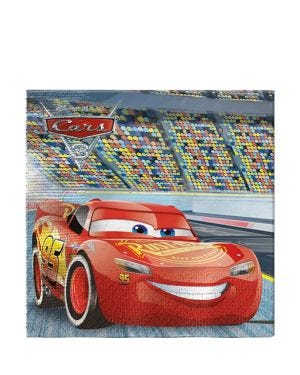 Disney Cars 3 Paper Napkins - 33cm (20pk)