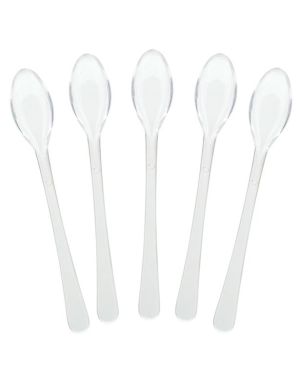 Clear Plastic Mini Spoons (40pk)