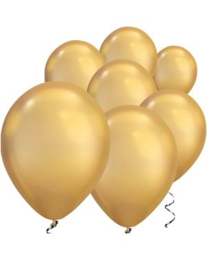 Gold Chrome Balloons - 7&quot; Latex (100pk)